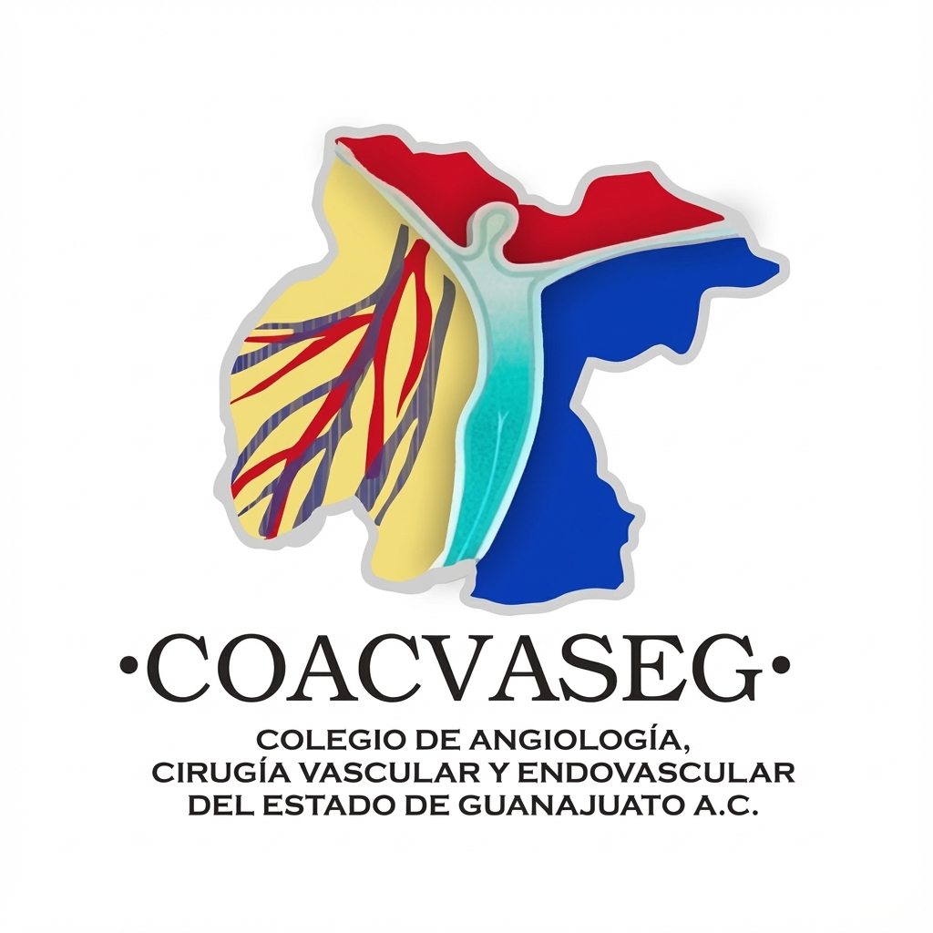 Logo del Colegio de Angiología, Cirugía Vascular y Endovascular del Estado de Guanajuato
